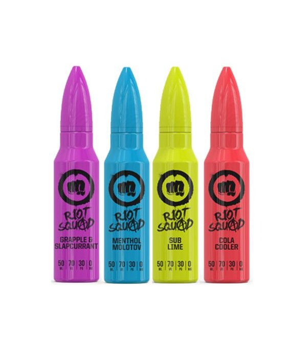 Riot Squad 0mg 50ml Shortfill (70VG/30PG)