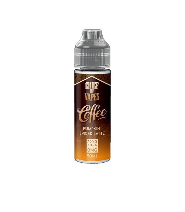 Chief of Vapes Coffee Range 50ml Shortfill 0mg (70VG/30PG)