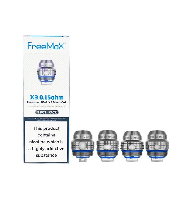 FreeMax Fireluke 3 Tank 904L X Mesh Coils