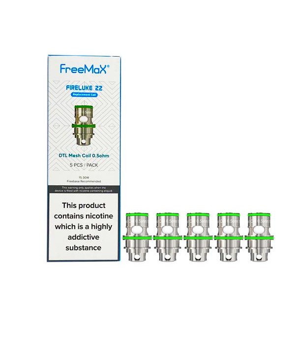 FreeMax Fireluke 22 Replacement Mesh Coils MTL 1.5ohms/DTL 0.5ohms