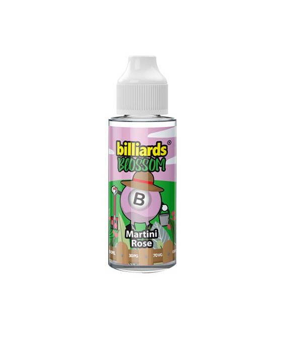 Billiards Blossom Range 100ml Shortfill 0mg (70VG/30PG)