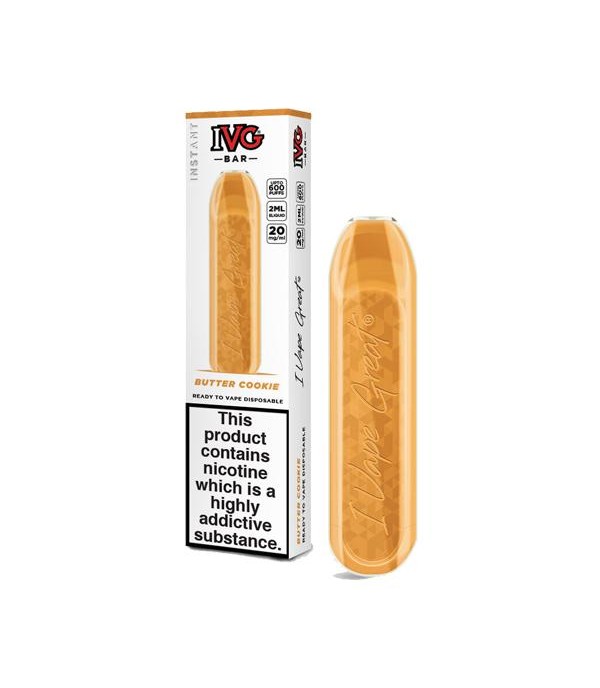 20mg I VG Bar 600 Puffs Disposable Vape