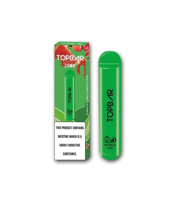 20mg Top Bar Disposable Vape Pod 600 Puffs