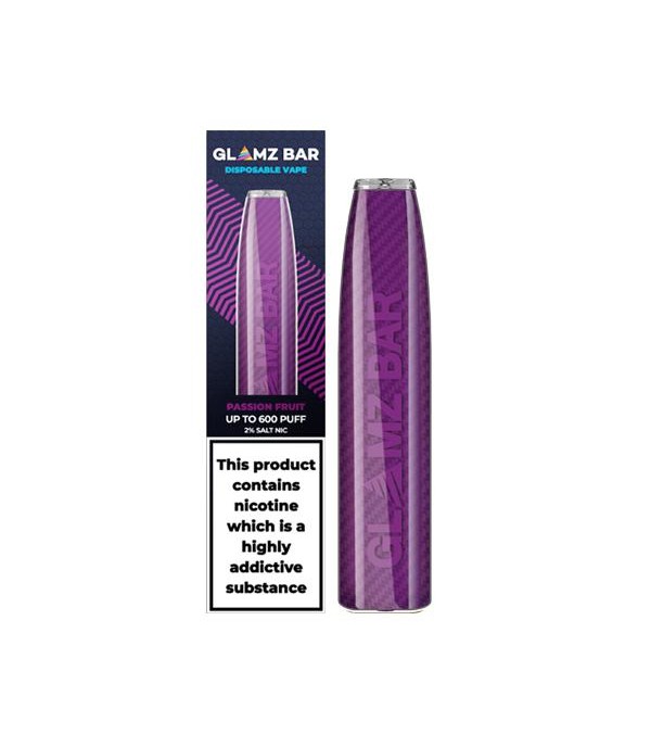 20mg Glamz Bar Disposable Vape Pen 600 Puffs