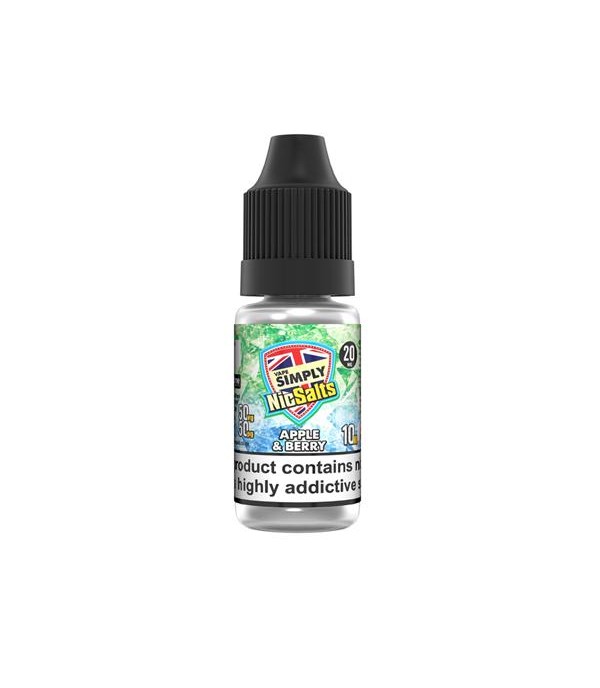 20mg Vape Simply Nic Salts 10ml (50VG/50PG)