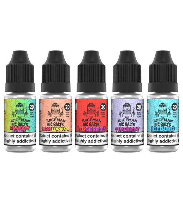 20mg The Juiceman 10ml Flavoured Nic Salt (50VG/50PG)