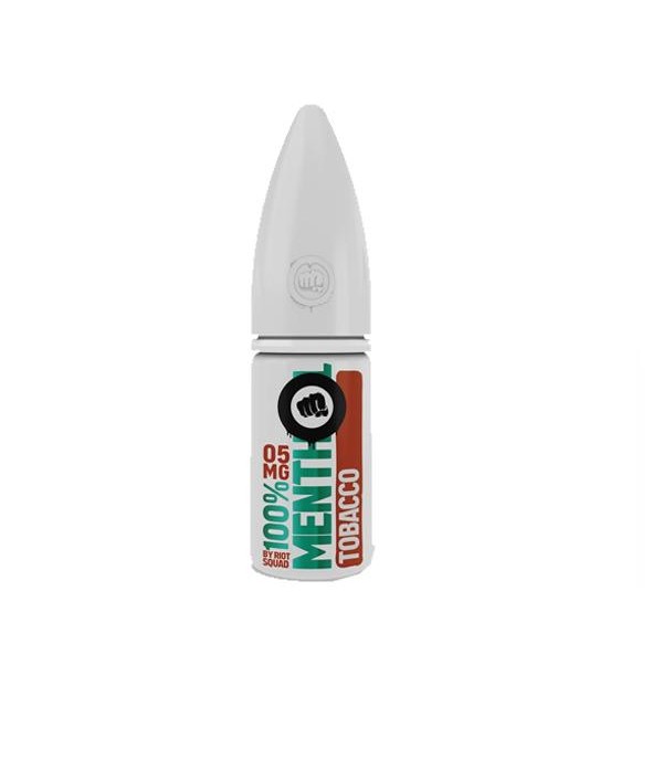 10mg Riot Squad 100% Menthol Range Nic Salts 10ml (50VG/50PG)