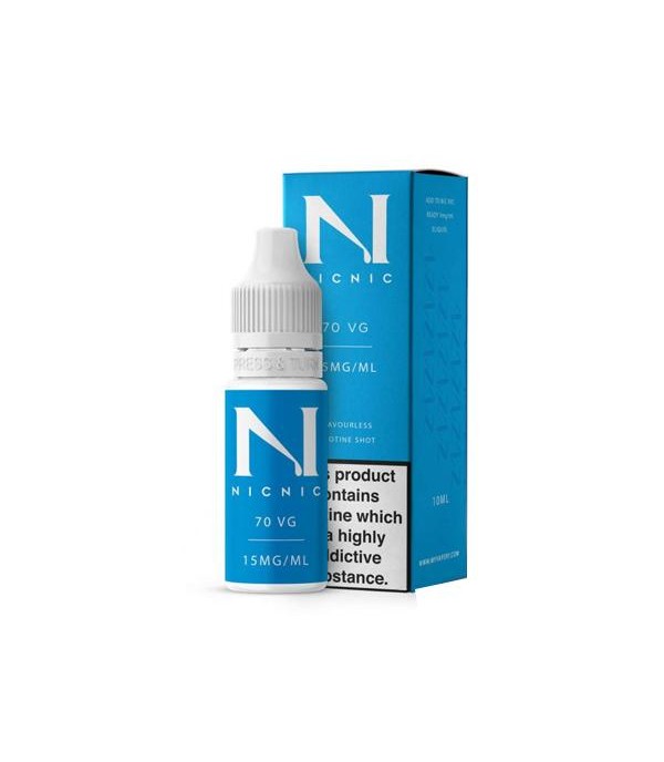 15mg Nic Nic Flavourless Nicotine Shot 10ml 70VG