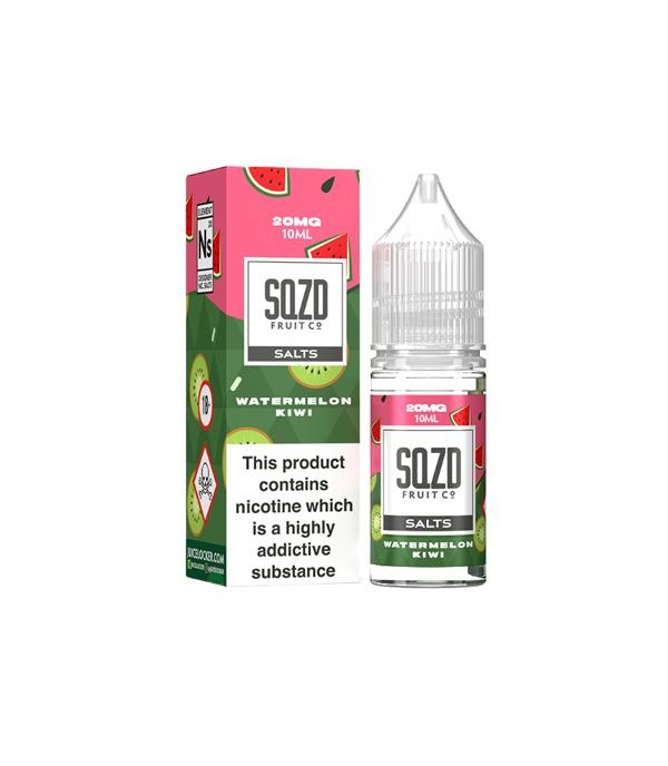 20mg Sqzd Flavoured Nic Salts 10ml (50VG/50PG)