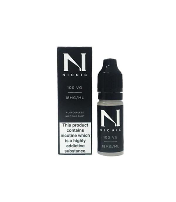 NIC NIC 18mg Nicotine Shot 10ml 100VG