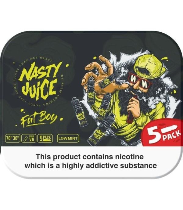 Nasty Juice 3mg 5x10ml Multipack (70VG/30PG)