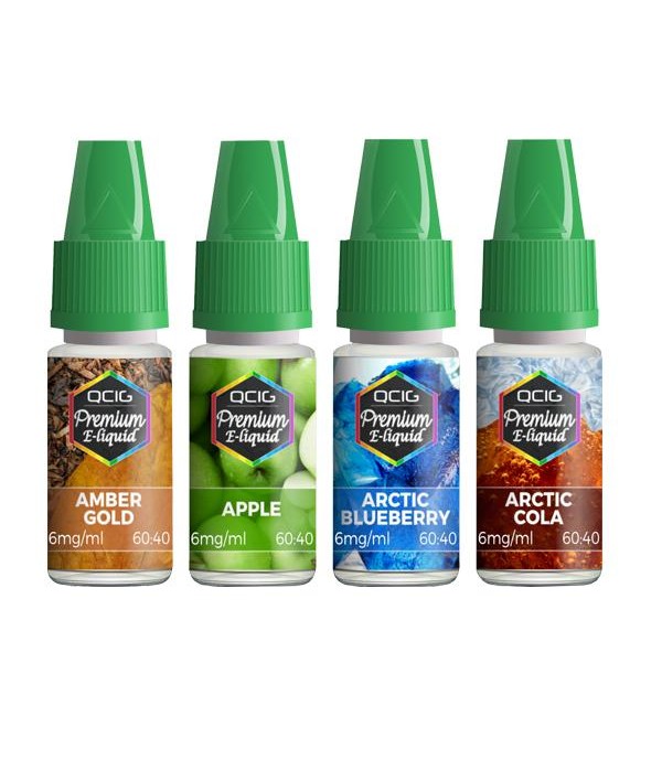 QCig Premium E-Liquids 10ml 3mg (60VG/40PG)