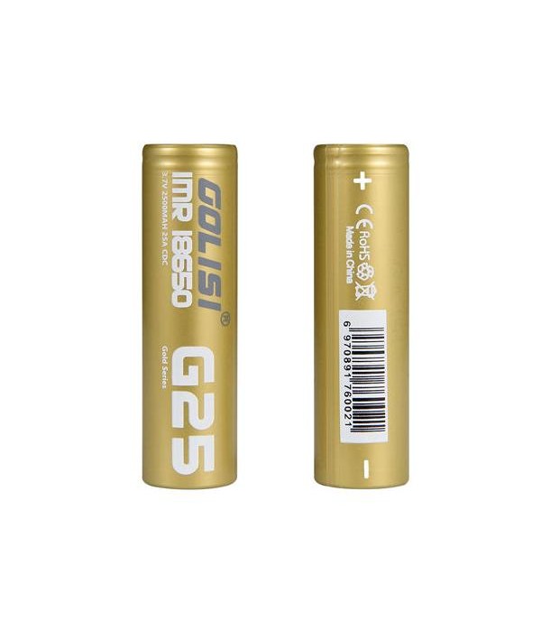 Golisi G25 18650 Battery 2500mAh 20A