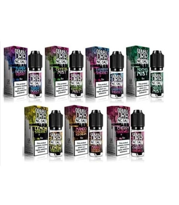 20MG Double Drip 10ML Flavoured Nic Salts E Liquid